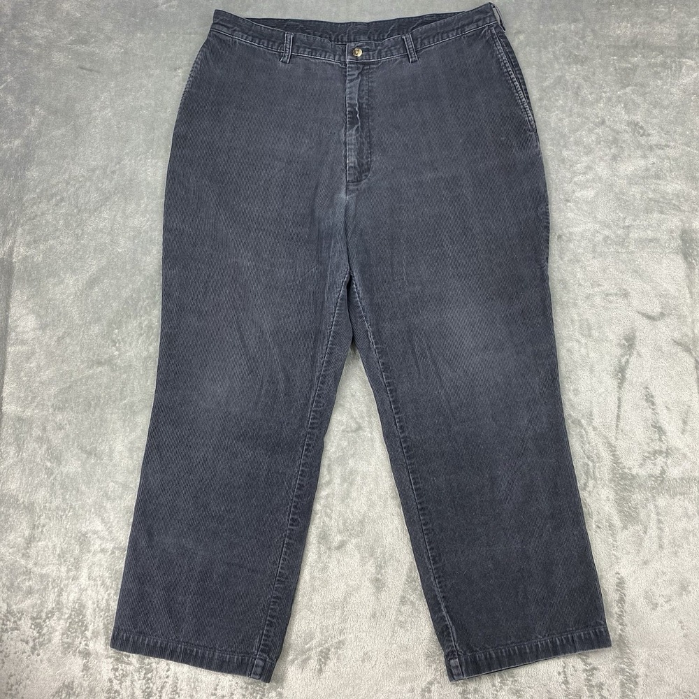 Vintage Haggar Pants Mens Size 38x29 (fit 36x26.5) Grey Corduroy Relaxed Skater‎